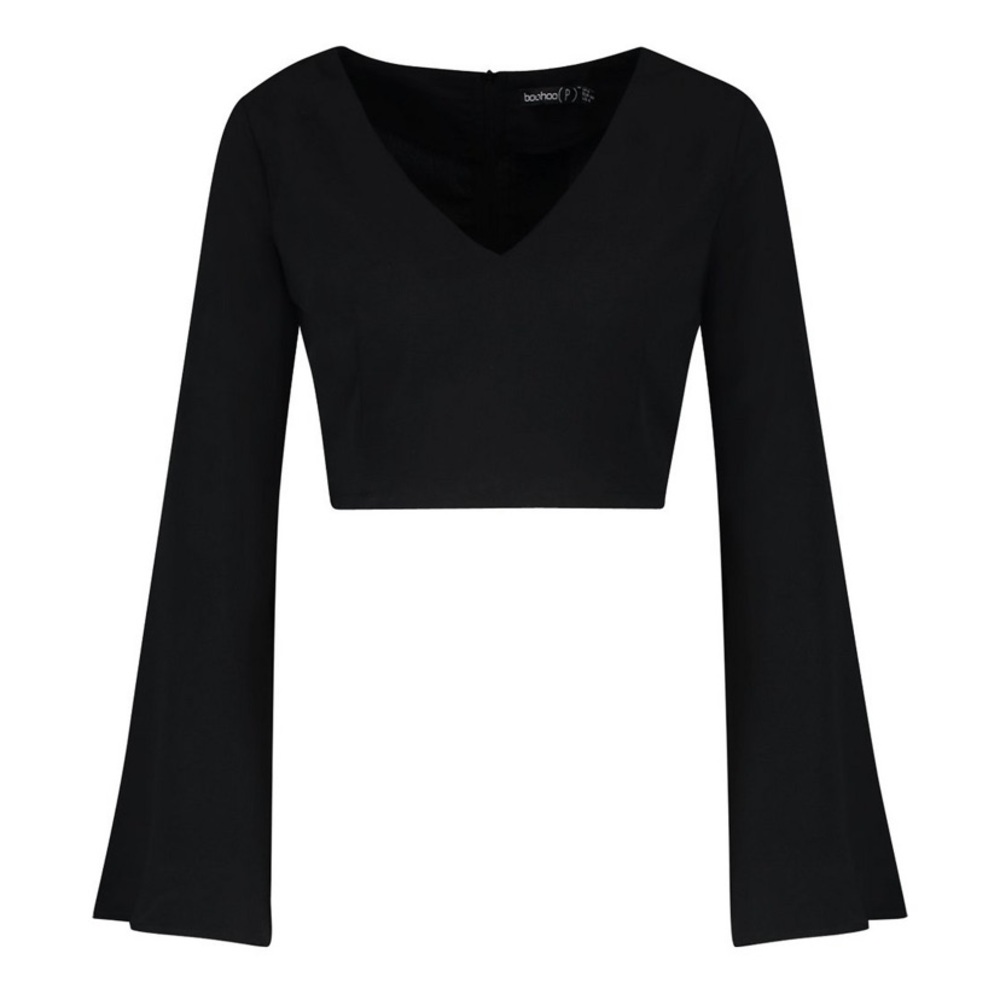 flare sleeve crop top